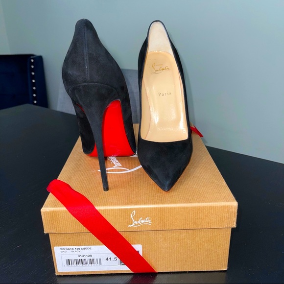 Christian Louboutin Shoes - Christian Louboutin Suede Black So Kate 10 11.5